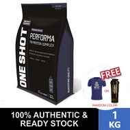 Whey Protein Performa 1kg (FREE GIFT) (Chocolate/Vanilla/Milk Tea/Coffee) - One Shot Nutrition Perfo