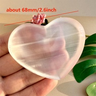 [ ร้าน กฎแรงดึงดูด ATTRACTION SHOP ] 1pc Natural Selenite Bowl Heart Shaped Hand Carved Polished Cry