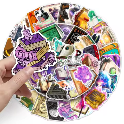 grimoire 50PCS Graffiti Sticker for Notebook Phone Cup Luggage Decoration Magic World Skull Mysterio