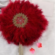 1 Piece African Hand Fan Handheld African Bridal Fans for Wedding Nigerian for Wedding Fan