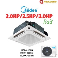 Midea 2.0hp/2.5hp/ 3.0hp/  Ceiling Cassette Air conditioner )R32 Non Inverter Cassette
