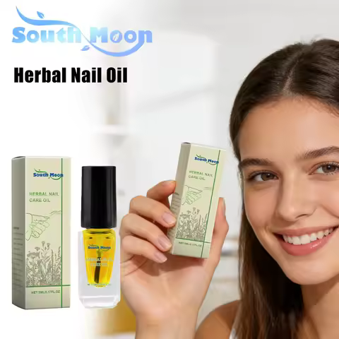 South Moon Herbal Nail Oil Soften Cuticle Strengthen Nails Repair Dry Damaged Nails Fast Absorb Deep