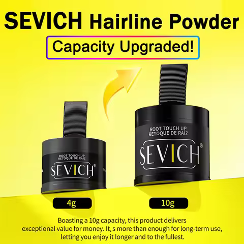 Sevich 10g Hairline Shadow Powder Root Cover Up Black Waterproof Hairline Contouring Powder Hairline