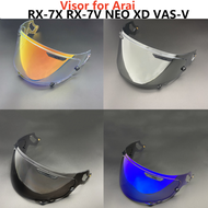 หมวกกันน็อคโล่ Visor สำหรับ Arai RX-7X RX-7V NEO XD VAS-V Capacete Moto กระจก Sunshield มีความแข็งแรงสูงหมวกกันน็อครถมอเตอร์ไซด์ชิ้นส่วน