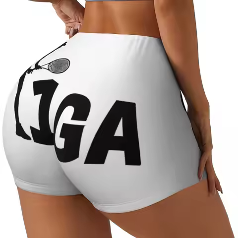 Custom Iga Swiatek 1GA Iga Swiatek Team Women Gym Workout Running Shorts Athletic Volleyball Biker Y