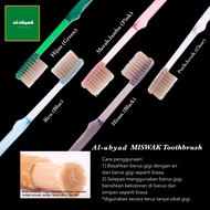 -ORIGINAL 100%- BERUS GIGI MISWAK ALABYAD - Miswak Toothbrush With Special Silica Filament