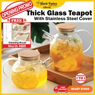 Tea Pot Glass Teapot Hot Teko Air Panas Teko Kaca Tahan Panas Jug Kaca Tahan Panas Teko Viral Jug Ai