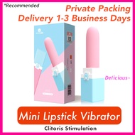 [Ready Stock] Rosie Modern Powerful Mini Lipstick Dildo Woman Vibrator USB Rechargeable Massager Adu