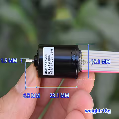 Mini 1623 Brushless Motor Micro 16mm*23mm BLDC NdFeB Strong Magnetic High Speed Mute Motor Three Pha