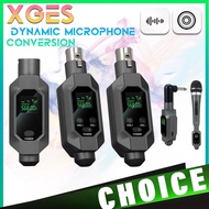 XGES Wireless Microphone Converter XLR Transmitter and Receiver Microphone Wireless System for Dynam