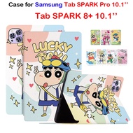 For Samsung Tab SPARK Pro 10.1'' Fashion cute Xiaoxin cartoon Flip Cover Sweatproof With Sleep/Wake 
