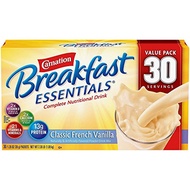 [USA]_Carnation Breakfast Essentials Nutritional Drink Mix, Vanilla or Chocolate (30 ct.) (pack of 6