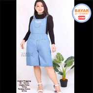 ABYAN CLOTH - OVERAL PENDEK JUMBO CELANA WANITA CELANA OVERALL JUMBO OVERAL PENDEK JUMBO CELANA OVER