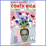 ✄ ◎ ◮ united nation costume headress/Costa Rica