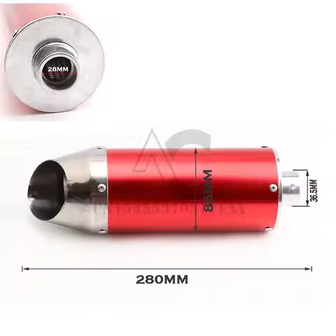 28mm Motorcycle Exhaust Muffler For 125cc 150cc 160cc Atv Escape Moto Pipe Dirt Pit Bike Honda Yamah