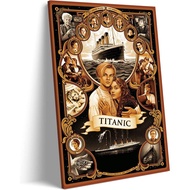 Canvas Wall Decoration Movie Titanic Poster HD Print Room Bedroom Decoration-EMXEE (24x36inch No Fra