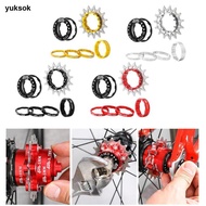 yuksok 5T Cassette Single Cog Set Conversion Cassette Stainless Steel Parts Cog Fixed 15 Sprocket fo