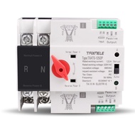 ATS 2P 63A/100A Dual Power ATS สวิทช์ ไฟฟ้า ats Automatic transfer switch เวลาในการเปลี่ยนน้อยกว่า 3