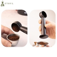 2 In 1 Coffee Spoon 7g Standard Measuring Spoon Dual-use Bean Scoop Powder Press Scoop Coffee Machin