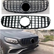 HIGH QUALITY FRONT RACING GRILLE GRILL BUMPER MASK COVER FIT FOR BENZ GLC W253 X253 GLC200 GLC260 GL
