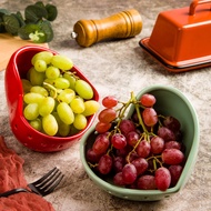 Color King 100% Ceramic Heart Shaped Colander/ Ceramic Cookware / Fruits / Healthy Cookware / Cookwa