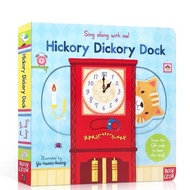 - Hickory DICKORY DOCK Imported Sing Along with Me Push Pull Slide Board book educational music for 