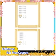 【D&F】Canvas Frame,Sturdy Stretcher Bars 2 Pcs 16x20 Inch DIY, Ideal for Oil Paintings, Prints, Paint