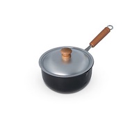 日本燕三条製鐵流 迷你鐵鍋系列單柄連蓋炸鍋 16cm