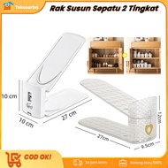 Great 2-Tier Shoe Rack, Stackable Shoe Rack, 2-Tier Shoe Rack, Save 50%, Size 28Cm, Length 27Cm, Sui