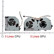 iiNew Laptop CPU GPU Cooling Fan for Hasee T96E T96C T97C T97E 9000 Z7-KP7 Pro T6 T7-C2 Z7-KP7G2 3 L