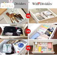 WINTE Drawer Dividers For Clothes Partition Kitchen Drawer Organizer Separators