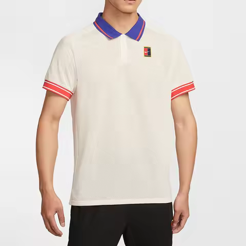 Nike genuine Court Heritage men's tennis short sleeved polo shirt FQ2102-110