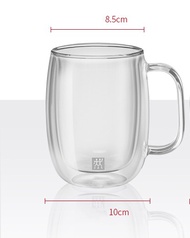 Zwilling J.A. Henckels ถ้วยกาแฟแก้วสองชั้น2ชุด