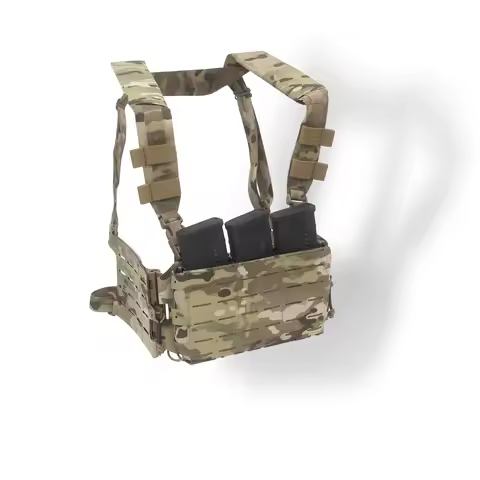 MILITECH Harness Chest Rig Kit For ARC V2 Plate Carrier Tactical Vest Placard