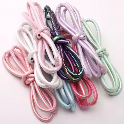 1m/Bag 6mm Colorful PU Leather Cord for Handmade DIY Phone Chain Pendant Keychain Bag Strap Handicra