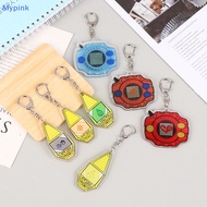 Mypink Digimon Adventure Digivice Anime Pendant Figure Keychain Keyring Collection Toy MY