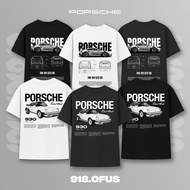 2024 Porsche car unisex loose cotton t-shirt for men and women 918 Ofus S-5XL