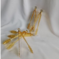 Briquette charcoal tongs/gold crystal tongs