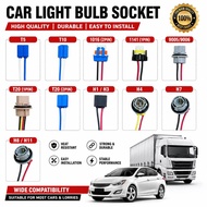Car Headlight Bulb Socket T5 T10 9005 1016 1156 1141 1157 H1 H3 H4 H7 H8 H11 T20 Soket Lampu Kereta