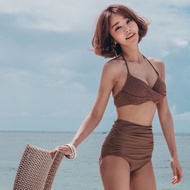 2-piece brown cup swimsuit