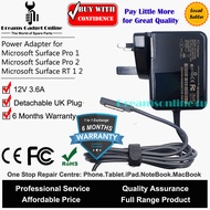 Power Adapter Charger 12V 3.6A 48 Watt for Microsoft Surface Pro 1 2 Surface RT 1 2 with 3 Pin UK Pl