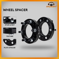 EXCELLABS Wheel Spacer Black 6x139.7 106.1CB 25mm Thickness M12x1.5 Thread Pattern