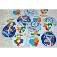 [Readystock] Pin 44mm Button Badge Autism Awareness Day