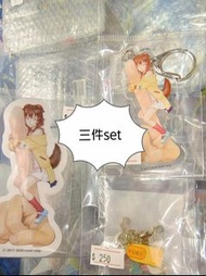 大特價‼️ HOLOLIVE 戌神沁音 周邊3件SET 連接匙扣 吊飾 貼紙 手指 麵包狗