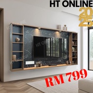 HT ONLINE 8ft TV Cabinet / Wall Mounted Tv Cabinet / Hall Cabinet / Kabinet TV Gantung / Rak TV