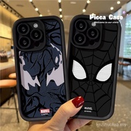 Trendy Brand Anime Marvel Spiderman Case For Infinix Smart 8 7 Tecno Spark 10C 10 Pro Go 2024 20 20C Camon 20 Pro Hot 30i 30 Play Note 12 G96 30 VIP Couples Angel Eyes Soft Cover 6