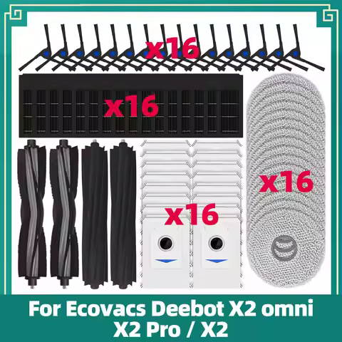 Accessories Fit for Ecovacs Deebot X2 omni / X2 Pro / X2 Robot Vacuum Spare Parts Main Side Brush He