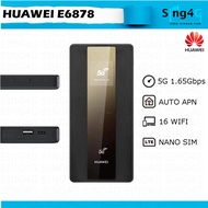 5G SIM MODEM HUAWEI E6878 (5G 1.65Gbps 16WIFI Share 8000mAH) SINGTEL STARHUB M1