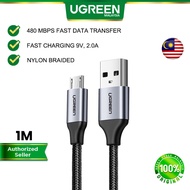 UGREEN Micro USB 2.0 To USB A Cable 18W 2A Qualcomm QC 3.0 Quick Charge Fast Charging 480 Mbps Nylon
