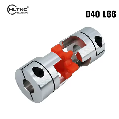 CNC D40L66 three Jaws Plum Flexible Coupling Coupler Servo Motor Shaft Connector 8mm 9.5mm 12mm 12.7